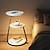 abordables lampadaire led-table d&#039;appoint avec lampe, lampadaire avec table attachée, table de chevet rustique avec tiroir et chargement sans fil pour chambre à coucher, salon 110-240 V