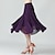 cheap Ballroom Dancewear-Ballroom Dance Skirts Pleats Pure Color Splicing Women&#039;s Performance Training High Polyester