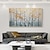 זול ציורי נוף-ציור שמן בעבודת יד קנבס אמנות קיר עיצוב סתיו מקורי יער עיצוב בית עם מסגרת מתוחה ללא ציור מסגרת פנימית