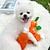 billige Hundelegetøj-gulerod &amp; kyllingelårbensdesign kæledyrsslibende tænder knirkende plyslegetøj holdbart tyggelegetøj til interaktiv hundeforsyning