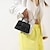 preiswerte Handtaschen und Tragetaschen-Damen Handtasche PU-Leder Täglich Festtage Kette Leichtgewichtig Geometrisch Schwarz Weiß Rosa