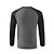 billige basic t-shirts-Damer og Herrer Raglansleev Rund hals Forår Efterår Ensfarvet / almindelig farve Basale Dagligdagstøj Stævnemøde I-byen-tøj Mørkegrå Sort Hvid Top T-shirt til mænd