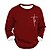 abordables Men&#039;s Sweatshirts-Sweatshirt Homme Designer Col Rond Imprimé Hiver