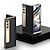 abordables Carcasas Samsung-Funda de cuero para teléfono samsung galaxy z fold 5 4 3 fold4 fold5, cubierta trasera con soporte de bisagra magnética chapada en oro y película de espejo