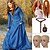 Χαμηλού Κόστους Ιστορικές &amp; Vintage Στολές-σετ με μεσαιωνικό φόρεμα μακρύ κύμα νερού κόκκινες περούκες πουγκί ζώνη μέσης 2* καπέλα περούκας αναγεννησιακό vintage φόρεμα outlander vikings plus size γυναικεία στολή cosplay αποκριάτικο φόρεμα