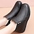 cheap Snow &amp; Winter Boots-Women&#039;s Boots Snow Boots Soft Shoes Comfort Shoes Daily Solid Color Fleece Lined Booties Ankle Boots Winter Flat Heel Round Toe Plush Comfort Minimalism PU Loafer Black Red