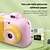 billiga Digitalkamera-instant fotokamera barn kamera bilder för barn med termotryck pappersleksaker för flickor present