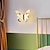 abordables Apliques de pared-Apliques de pared de mariposa de mediados de siglo Lámpara de noche LED de 8 W con pantalla acrílica, iluminación de tocador con atenuación, lámparas montadas en la pared de metal para pasillo de