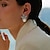 olcso Fülbevalók-Női Gyöngy Beszúrós fülbevalók Ékszerek Klasszikus Értékes Virágszirom Személyre szabott Stílusos Fülbevaló Ékszerek Arany / fehér Kompatibilitás Ajándék Fesztivál 1 pár