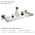 voordelige Badkamerplanken-douchewagen badkamerplank schattig creatief eigentijds modern roestvrij staal gehard glas metaal 1 st - badkamer aan de muur gemonteerd