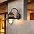 cheap Outdoor Wall Lights-LED Wall Sconce Lighting Fixture IP65 Waterproof Rustproof Aluminum Glass Lantern Wall Lamp Lantern Courtyard Garden Balcony Villa Decorative Lights 110-240V