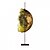ieftine lampă de noptieră-italian creative folie de aur luna decorare abajur lampă de masă cu 2 lumini 110-240v