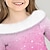 cheap Girl&#039;s 3D Dresses-Girls&#039; 3D Color Dress Pink Long Sleeve 3D Print Fall Winter Sports &amp; Outdoor Daily Holiday Cute Casual Beautiful Kids 3-12 Years Casual Dress Swing Dress A Line Dress Above Knee Polyester