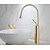 abordables Robinets de Cuisine-Robinet d&#039;évier de salle de bain, robinets de lavabo mélangeurs à arc élevé montés sur un pont haut, robinets de lavabo à poignée unique, bec standard à un trou, robinets de lavabo de salle de bains