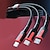 cheap Cell Phone Cables-Suitable For Type-C Android Super Fast Charging 3-in-1 Cable 6A One Drag Three Phone Charging Cable