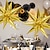 cheap Balloons-12pcs Star Balloons - 14 Corner Siamese Explosion Star Foil Balloons - 22-inch 3D Starburst Mylar Gold Balloons for Party Balloon Decorations