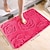 abordables Aparatos para el baño-1 alfombra de baño, alfombra de baño con estampado de flores rosas, alfombra antideslizante de franela, alfombra para el suelo de la bañera, felpudo para la ducha, alfombra de espuma viscoelástica,