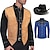 cheap Historical &amp; Vintage Costumes-Set with Suede Vest Cowboy Hat West Shirt 3 PCS Outfits Men&#039;s Retro Vintage 18th Century 19th Century State of Texas Cosplay Costume Casual Daily Fall Winter