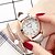 זול שעוני קוורץ-נשים קווארץ מינימליסטי ספורטיבי עסקים שעון יד זורח עמיד במים עור שעון
