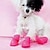 お買い得  犬用服-キャンディーラバー犬の靴ペットレインシューズ防水春/夏の新しい滑り止めペットレインシューズ