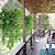 Χαμηλού Κόστους Τεχνητά φυτά-τεχνητά κρεμαστά αμπέλια, ψεύτικα φύλλα monstera, φυτά με φύλλα ζούγκλας αμπέλου, τροπικά φύλλα μπαστούνι για φυτά εσωτερικού χώρου, εσωτερικός τοίχος κουζίνας εσωτερικού χώρου, διακόσμηση γάμου