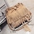 cheap Crossbody Bags-Women&#039;s Crossbody Bag Shoulder Bag Bucket Bag Faux Suede Outdoor Daily Holiday Tassel Large Capacity Lightweight Durable Solid Color Black Brown khaki