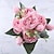 billige Kunstig blomst-1 stk kunstig blomsterstengel, silkepion, kunstig blomsterbukett, falske blomster til hjemmet bryllup dekorasjon morsdag gaver bursdagsgaver
