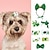economico Vestiti per cani-Trifolium head hoop chihuahua costume prop irlandese giorno di San Patrizio fascia verde ornamento per capelli