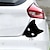 voordelige Autostickers-2 stuks auto zwarte kat gluren sticker grappige vinyl sticker auto styling decoratie accessoires auto exterieur decor voor auto