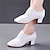 cheap Latin Shoes-Women&#039;s Latin Shoes Jazz Shoes Ballroom Dance Shoes Modern Shoes Performance Training Party Dancesport Shoes Retro Leatherette Loafers Fashion Party Party / Evening Low Heel Adults&#039; Black White