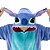 billige Kigurumi-pyjamas-Børne Voksne Kigurumi-pyjamas Tegneserier Blå monster Dyr Onesie-pyjamas Vedhæng Sjovt kostume polyesterfiber Cosplay Til Herre Dame Drenge Halloween Nattøj Med Dyr Tegneserie