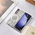 olcso Samsung-tokok-telefon Ügy Kompatibilitás Samsung Galaxy Z Fold 5 Z Fold 4 Z Fold 3 Fekete tok Magsafe-el Vezeték nélküli töltés támogatása Ütésálló TPU Galvanizálás