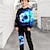 olcso fiú 3D szettek-Fiú 3D Futball Pulóver és nadrágok Készlet Hosszú ujj 3D nyomtatás Ősz Tél Aktív Divat Menő Poliészter Gyerekek 3-12 év Terített nyak Szabadtéri Utca Vakáció Normál