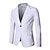 cheap Men&#039;s Blazers-Men&#039;s Suits Blazer Homecoming Cocktail Party Party &amp; Evening 2 Piece Fashion Casual Spring &amp;  Fall Polyester Plain Button Pocket Casual / Daily Single Breasted One-button Blazer White Burgundy Navy