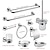 cheap Bathroom Accessory Set-Bathroom Accessory Set Towel Bar Toilet Paper Holder New Design Adorable Creative Contemporary Traditional Stainless Steel Low-carbon Steel Metal 1PC - Bathroom Single Double
