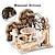voordelige Legpuzzels-3d houten puzzel marmeren run set diy mechanisch spoor elektrisch handmatig model bouwsteensets montage speelgoed cadeau voor tieners volwassen