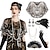 cheap Historical &amp; Vintage Costumes-Retro Vintage Roaring 20s 1920s Outfits Accessories Shawls The Great Gatsby Women&#039;s Sequins Christmas Halloween Party / Evening Shawl