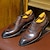 abordables Zapatos Oxford de hombre-Hombre Oxfords Zapatos formales Zapatos De Vestir Zapatos de Paseo Casual Diario Cuero Cómodo Botines / Hasta el Tobillo Mocasín Negro Marrón Primavera Otoño