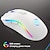 economico Mouse-Mouse wireless 2.4g luce rgb ricaricabile 4800 dpi regolabile USB plug and play mouse ottico gioco home office nero/bianco