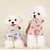 preiswerte Pyjama-Hunde Katzen Pyjamas Kuschelig Brautkleider schlicht Winter Warm Atmungsaktiv Weich Waschbar Komfortabel Outdoor Casual Hundebekleidung for Bichon Frise Spitz kleines Haustier Schmetterling Small