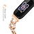 cheap Fitbit Watch Bands-Smart Watch Band Compatible with Fitbit Inspire 3 Stainless Steel Smartwatch Strap Women Glitter Crystal Jewelry Bracelet Replacement  Wristband