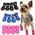 cheap Dog Clothes-Candy Rubber Dog Shoes Pet Rain Shoes Waterproof Spring/Summer New Anti slip Pet Rain Shoes