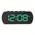 abordables Radios y relojes-LITBest Despertador inteligente Full-screen Clock Ajustable Plástico y metal Verde Trébol