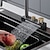 levne Kuchyňské baterie-Vodopádová kuchyňská baterie s 5 režimy s LED displejem teploty, moderní moderní multifunkční vytahovací / stahovací kuchyňské kohoutky pro kuchyňský dřez, keramické vnitřky ventilů