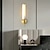 billige LED-væglys-væglamper i marmor til soveværelse 18,8&quot; antik messing indendørs lang lineær væglampe 2-lamper badeværelse væglampe armatur til sengen stue gang veranda hoteller 110-240v