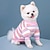 cheap Dog Clothes-Dog Striped Fleece Sweater Soft Warm Dog Clothes Cute PuppySweatshirt Pet Apparel