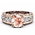 cheap Rings-Ring Party White Champagne Red Rhinestone Alloy Stylish Simple European 1PC