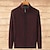 cheap Men&#039;s Cardigan Sweater-Male Sweater Cardigan Knitwear Chunky Knit Cropped Solid / Plain Color Family Gathering To-Go Clothing Apparel Fall &amp; Winter Wine Red Black M L XL