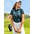 abordables Golf-Femme T-shirt POLO Vert Manche Courte Protection Solaire Top Pois Tenue de golf Vêtements Tenues Porter des vêtements