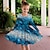 cheap Girl&#039;s 3D Dresses-Girls&#039; 3D Color Gradient Dress Long Sleeve 3D Print Fall Winter Sports &amp; Outdoor Daily Holiday Cute Casual Beautiful Kids 3-12 Years Casual Dress A Line Dress Above Knee Polyester Regular Fit